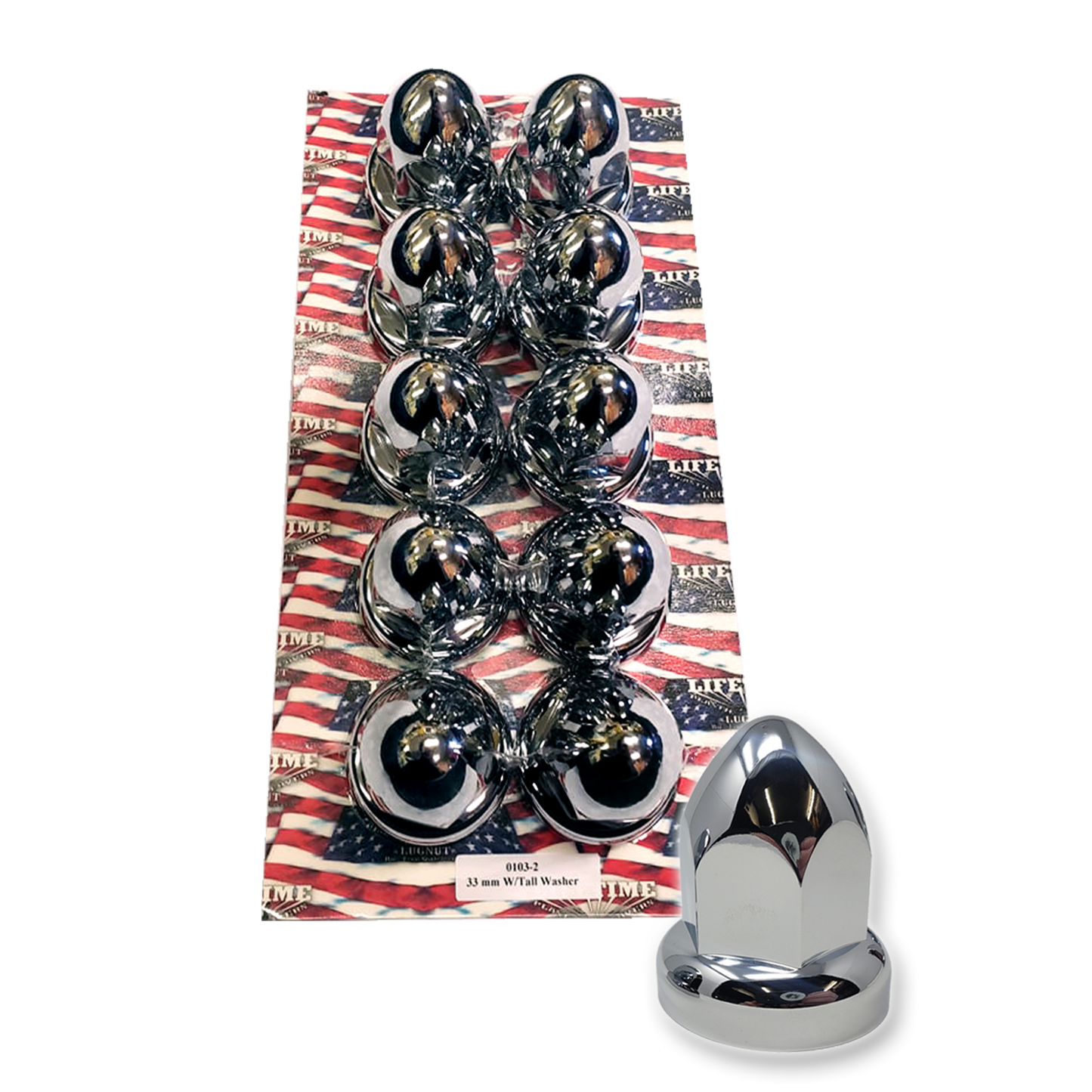 33MM BELL LUGNUT COVER W/TALL WASHER (103-2)